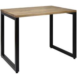 Escritorio BOX FURNITURE Vintage Negro (60x100x75 cm - Madera, Metal)