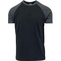 Urban Classics Camiseta Raglan Contract Negro