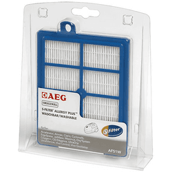 Recambio de filtros - AEG AFS1W, Para aspiradoras trineo AEG, Hepa, Filtro Allergy Plus, Azul