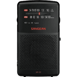 Sangean SR-35 radio Negro