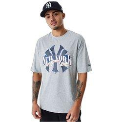 Camiseta new era mlb arch graphic new york yankees grey med hombr