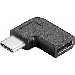 Goobay Adaptador USB-C a USB-C 90º Macho/Hembra Negro