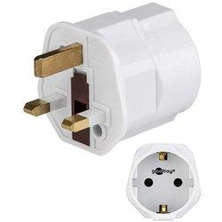 Goobay Adaptador Conector Europeo a Clavija UK Blanco