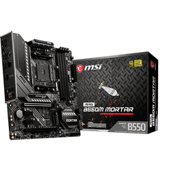 placa amd ryzen msi b550m mortar am4 ddr4 pcx3.0 matx