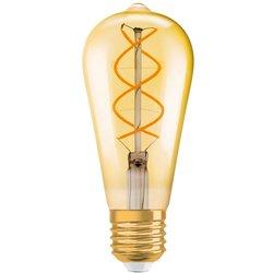 Bombilla led osram st64 e27 oro 4w 300lm 2000k regulable ip20 300 ° [lv-4058075269965]