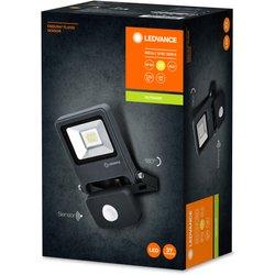 Ledvance floodlight led, lámpara de exterior, endura® flood sensor blanco cálido / 10 w, 220…240 v, ángulo de radiación: 120°, blanco cálido, 3000 k,