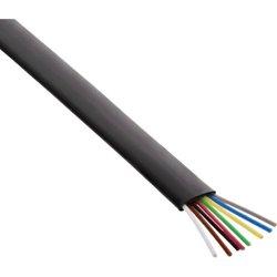 Cable modular inline cable plano de 8 hilos 100m negro