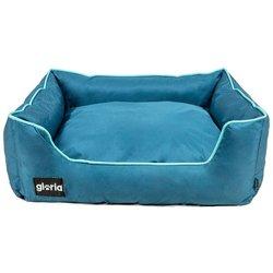 Cama para perro gloria quartz azul, gris (70 x 60 cm)