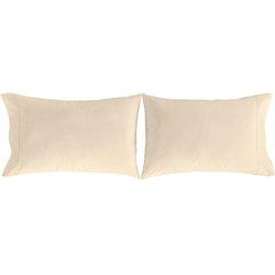 Funda de almohada (2) pure crema 50x75 (2) cm