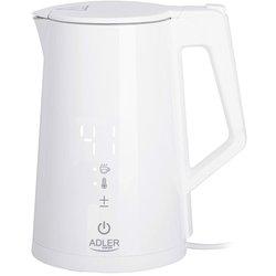 Hervidor adler blanco acero inoxidable 2200 w 1,7 l