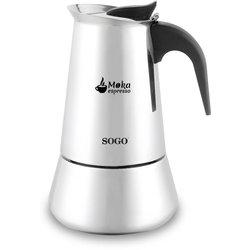 Sogo cafetera moka induccion 9 tazas inox