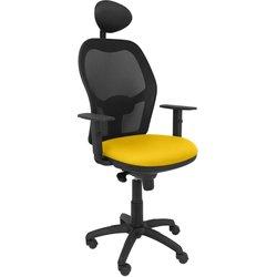 Silla de Oficina con Cabecero Jorquera P&C ALI100C Amarillo