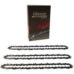 Pack 3 cadenas de motosierra 3/8 bajo perfil galga 050 1.3-33 eslabones y diente redondo para espadas de 20cm aproximado