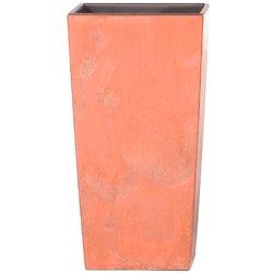 Maceta PROSPERPLAST Urbi Square Beton Efect (Naranja - 26.5 x 26.5 x 50 cm)