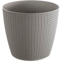 Maceta PROSPERPLAST Wheaty (Gris - 25.8 x 25.8 x 22.9 cm)