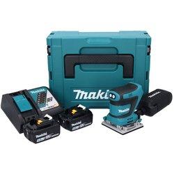 MAKITA DBO482RTJ Lijadora Orbital 18V LXT 112x102mm 5Ah 2 bat. Aluminio