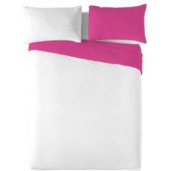 Funda Nórdica Bicolor Fucsia/blanco Naturals Cama 200