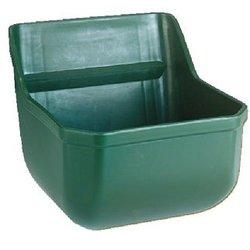 Kerbl comedero para pienso concentrado pvc, plástico inastillable, con tapón de vaciado, 33 x 33,5 x 28 cm, capacidad 9 l