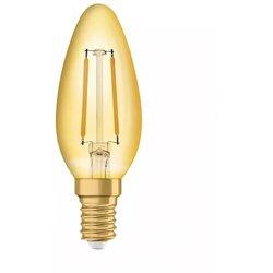 Bombilla led osram vintage e14 oro 2,5w 220lm 2400k ip20 300 ° [lv-4058075293212]