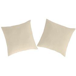 Funda de almohada (2) pure crema 65x65(2) cm