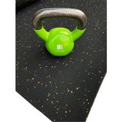 JARDIN202 - Esterilla de Ejercicio Moteado Amarillo - Fitness especial para Gimnasios | SPORT PREMIUM | Base Negra