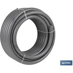 Rollo de Tuberia COFAN Rígido Gris (32 mm x 25 m)