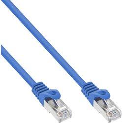 Cable de red inline sf/utp cat.5e azul 0,3m