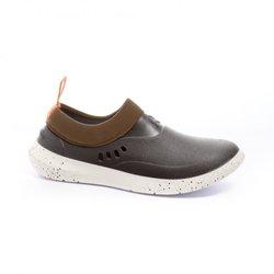 Zapato rouchette mix, marrón talla 41