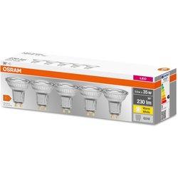 Pack 5 Bombilla LED OSRAM PAR16 GU10 2,6W 230Lm 2700K IP20 36 [LV-4058075157941]