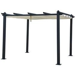 Pérgola independiente 3 × 3m cassis beige - estructura de aluminio