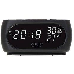 Reloj despertador adler ad 1186 negro 18,2 x 8,8 x 7 cm