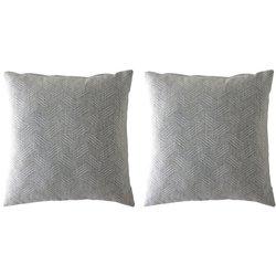 2 fundas de cojín jacquard tevere-b 50x50 cm gris