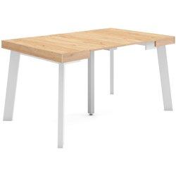 Mesa Consola extensible 140 Para 6 comensales Patas de madera Roble