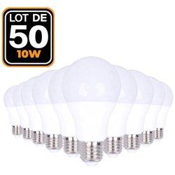 50 Bombillas LED E27 10W Blanco neutro 4000K EUROPALAMP