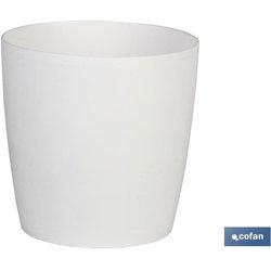 Maceta COFAN Camelia Blanco (24.5 x 23.6 cm)