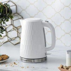 Russell hobbs hervidor eléctrico honeycomb blanco