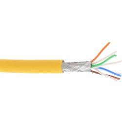 Cable de red inline s/ftp pimf cat.6a libre de halógenos 500mhz amarillo 100m