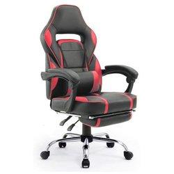 Silla gaming color negro y rojo link