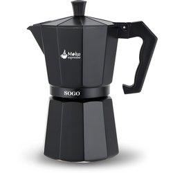 Sogo cafetera moka induccion 6 tazas negra