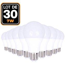 30 Bombillas LED E27 7W Blanco neutro 4000K EUROPALAMP