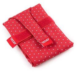 TATAY Urban Food Baguette Porta Bocadillos Textil Reutilizable E Impermeable Dots Rojo