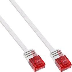 Inline flat ultraslim cable de red u/utp cat.6 gigabit ready blanco 5m