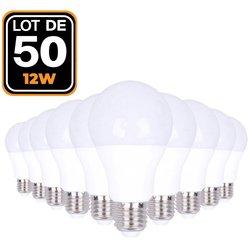 50 Bombillas LED E27 12W Blanco frio 6000K EUROPALAMP