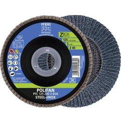 Ø 125mm polifan fan disco 10er paquete grano 40 vpe: 10