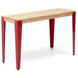 Consola BOX FURNITURE Lunds (Rojo - Madera y Acero - 70 x 39 x 75.5 cm)