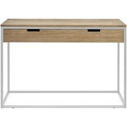 Mesa Consola DS MUEBLES Icub - industrial vintage blanca (40x120x82cm)