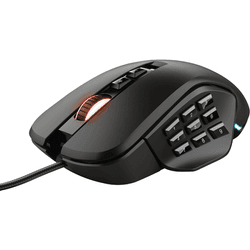 mouse optico trust gaming gxt 970 morfix customizable rgb dpi 10000 dpi  hasta 14 botones 4 piezas laterales 23764