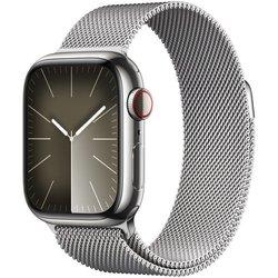 APPLE Watch Series 9 GPS+Cellular 41 mm Acero Inoxidable Plata con Loop Milanesa Plata