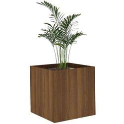 Jardinera Roble Marrón 40x40x40 cm madera multicapa