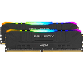 memoria kit 32 gb (2x16 gb) ddr4 3200 crucial ballistix black cl16 rgb